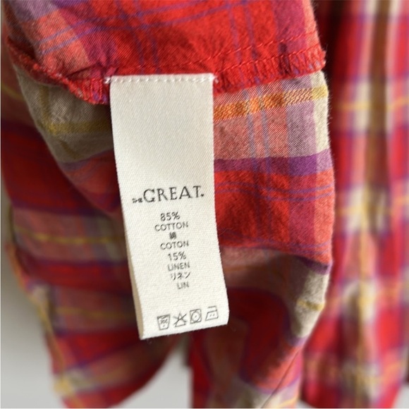 THE GREAT. the highland skirt in lake house plaid - Picture 7 of 7